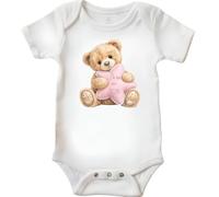 Baby Vest Born in 2026" Teddy Bear Design, Soft Cotton Beautiful Design in a Choice of 2 Colours and Various Sizes.,