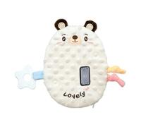 Baby Vibrating Sleep Cute Animal Babies Sleep Aid 3 Adjustable Vibration Modes 90 Min Timer Portable Infant Sleep For Home & Travel Use For Cribs & Strollers Tgq620 (White, 14X23CM)