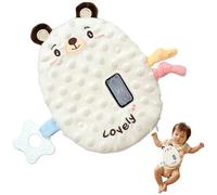 Baby Vibrating Soother, Cute Animal Crib Soother for Sleep, 3 Adjustable Vibration Modes, Infant Portable Sleep Soothing Doll Toy for Home & Travel, WhiteHome Décoration