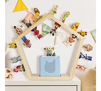 Baby Vivo Toniebox Storage - Magnetic Holder for Over 20 Tonies - Wall Shelf Stand for Children's Room - Pentagon