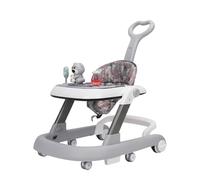 Baby Walker Foldable Music Toddler Walker for Boys and Girls,Baby Feeding Chair 4 in 1 Push Along Walkers with Removable Push Handle Silent Wheels