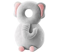 Baby Walker Head Protector Backpack Wear, Toddler Head Protection Safety Pad, Adjustable Baby Walkers Protective Head Protector Backpack Pillow, Baby Head Protector for Walking & Crawling, Elephant