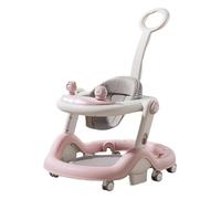 Baby Walker, Height-Adjustable, Universal Wheels, Suitable for Babies from 6 Months to 18 Months, Suitable for Young Children to take Their First Steps(Pink)