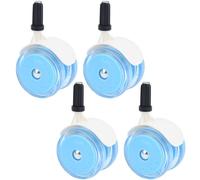 Baby Walker Wheels Replacement 4Pcs 2 Inch Rubber Walker Replacement Wheels Strong Load Screw On Blue Color Walker Wheels Walker Replacement Wheels