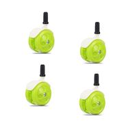 Baby Walker Wheels Replacement, Set of 4, Baby Walker Accessories, Plastic Wheels Casters, Universal Wheels (Green)
