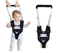 Baby Walking Harness, IULONEE Ergonomics Baby Walker Assistant Belt Handheld Breathable Kids Walker Helper Help Baby Walk with Detachable Crotch for 9-24 Month(Dark Blue)