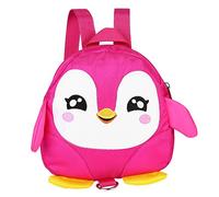 Baby Walking Safety Backpack, Kids Toddlers Cute Cartoon Penguin Baby Safety Anti lost Schoolbag with Safety Leash for Aged 1-3 Years Little Boys Girls (Pink)