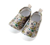 Baby Warm First Walking Shoes Toddlers Sock Gait-Adaptation Barefoot Trainers Infant Crib Adjustable Sneakers Boys Girls Flexible Lightweight with Anti-Slip Rubber Sole Coffee