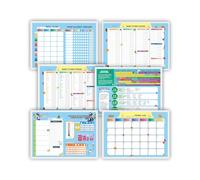 Baby Weaning Guide & Meal Organizer - 3 Pack Reusable Laminated Feeding Posters with Food Introduction Schedule, Allergy Log, Kitchen Cheat Sheet & Planner