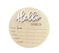 Baby Welcome Sign - Name Badges For Baby Room | Welcome Sign To Announce The Birth Of A Baby, Birth Of Baby, Bedroom, Decorative Nursery Accessories
