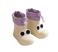 Baby Wellington Wellies Kids Boots Booties Shoes Welly Rain Galoshes | Pull On Style, Cartoon Print Upper, Round Toe Shape, Tall Slim Shaft, Glossy Wipe Clean Upper, Smooth Outer Shell