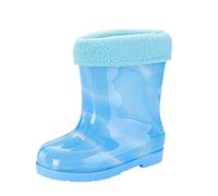 Baby Wellington Wellies Kids Welly Rain Boots Booties Shoes Galoshes | Pull On Style, Cartoon Print Upper, Round Toe Shape, Tall Slim Shaft, Glossy Wipe Clean Upper, Smooth Outer Shell