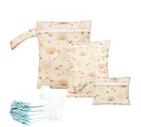 Baby Wet Bags - Reusable Waterproof Diaper Bag, Clean Practice | Portable Wet Baby Nursery, Efficient Cloth Diaper Storage, Stroller Organizer, Handbag h