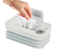 Baby Wet Wipe Warmer - 7.87x4.8x1.57in Folding Wipes Dispenser for Traveling, Camping Bag Accessory with USB Charging, Diaper Warmer for Toddler, Home, Car, Road Trips