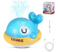 Baby Whale Bath Toy with LED Lights - Light Up Sprinkler Bath Toys for Babies 6-12 Months and Toddlers 1-3 Years, Colorful Bath Time Toy Gift for Boys and Girls