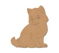 Baby White Wolf Pre Marked Craft Shape 1 - Premium MDF & Plywood Embellishments Laser Cut Craft Shapes for Scrapbooking, Card Making, DIY Decor, Weddings & Personalized Projects