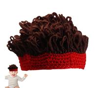 Baby Wig Hat - Babby Power Wieg | Girls Boy Headwear Lovely Buns Hairband Soft Cotton Costume Cap with Funny Hair Style for Toddler Photo Props, Cosplay Dress Up, and Shower Gift