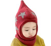 Baby Winter Adjustable Hat Soft Star Warm Knitted Cute Ears Boys Girls Clothes Kids Monkey Hat