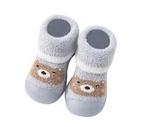 Baby Winter Slippers Children's Crawling Socks Thickened Warm Sock Shoes Baby Outdoor Learning Running Shoes Stopper Socks Cartoon Motifs Baby Shoes Soft Soles Crawling Shoes, lightblue, 2 Jahre