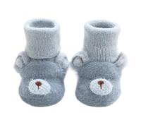 Baby Winter Wool Grip Socks 6M-3Y Infant Thick Fuzzy Soft Plush Knit Sock Slippers Toddler Floor Crawling Thermal Warm Ankle Crew Booties