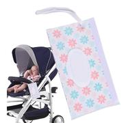 Baby Wipe Holder - Waterproof Baby Wipe Dispenser | Reusable Wipes Pouch Wipe Holder with Wrist Strap for Stroller Vehicle Shopping