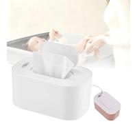 Baby Wipe Warmer, 2026 New Portable Large Capacity Wipes Warmer Dispenser with LED Display,Adjustable Baby Wet Wipes Holder,Evenly Overall Heating for Home Car Travel Use (White)