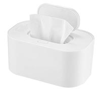 Baby Wipe Warmer 55 ℃ Constant Temperature Diaper Wipe Warmer Dispenser Prevent Dry USB Heating Holder for Car Home Baby Nursery White