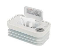 Baby Wipe Warmer - 7.87x4.8x1.57 in Folding Diaper Dispenser for Traveling, Camping Car Trips with USB Charging, Portable Baby Supplies for Road Use, White Compact, Travel Pack