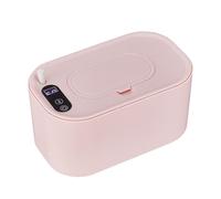 Baby Wipe Warmer and Baby Wet Wipes Dispenser,40-60°C Adjustable Portable Baby Wipes Warmer,Baby Wipes Case with LED Display (Pink)