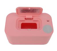 Baby Wipe Warmer and Baby Wet Wipes Dispenser, Refillable Constant Temperature Wipe Warmer, Portable Wipe Warmer USB Heating Wipe Case (Pink)