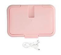 Baby Wipe Warmer Constant Temperature Heating Portable Pink USB Wet Warmer Large Capacity for Babies