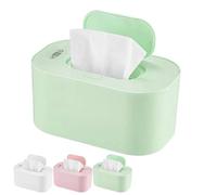 Baby Wipe Warmer,Portable Large Capacity Wipes Warmer Dispenser with LED Display,40-60° Adjustable Baby Wet Wipes Holder,Quiet & Evenly Heating for Home Car Travel Use (Green)