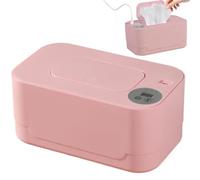Baby Wipe Warmer, Thermostat Diaper Wipe Warmer with Light USB Heating 55℃ to 65℃ Adjustable Wipes Large Capacity Holder for Baby Nursery Style 2