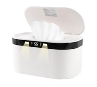 Baby Wipe Warmer, Wet Wipe Warmer 5 Modes of Temperature Heating Control Dual Heat for Baby's Comfort Large Capacity Wipes Dispenser Diaper Wipe Warmer with Night Light