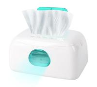 Baby Wipe Warmer with 16-Level Precision Heating, Portable USB-Powered Wet Wipe Warmer, Auto-Lift Spring Wet Wipes Dispenser, Gentle 45°-60° Diaper Wipes Warmer for Diaper Changes, Home & Travel Use