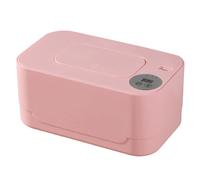 Baby Wipe Warmer with Light, Large Capacity Wipes Dispenser, Fast and Even Heating Diaper Wipe Warmer Prevent Dry Out (Pink)