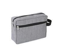 Baby Wipes Clutch Case Portable Double Layer Female and Male Cosmetic Bag Multi Function Digital Bag Cloth Travel Storage Bag Toiletry Bag (Grey, One Size)