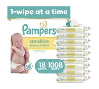 Baby Wipes Combo, 1008 count - Pampers Sensitive Water Based Hypoallergenic and Unscented Baby Wipes (Packaging May Vary)