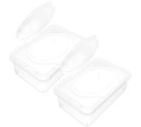 Baby Wipes Dispenser Box PP Storage Holder with Lid, 2pcs | Desktop and Dining Table Use, Sturdy Portable Design, Large Volume, Not Easy to Deform