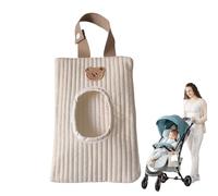 Baby Wipes Dispenser, Nomadic Nappy Bag Holder, Refillable Car Tissue Dispenser, Easy Open Storage Bag for Stroller, Diaper Bag and