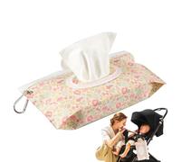 Baby Wipes Dispenser, Travel Wipes Pouch, 9.45x5.51 Inches, Moisture Lock Bag, Compact Design Easy Access, Lightweight Reusable Container for Stroller, Car, Diaper, Girl, Boy, Nursery, Daycare