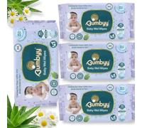 Baby Wipes Multipack 240 Count Wet Sheets - Sensitive Unscented baby Wet Wipes with 99.9% Water, Biodegradable Plastic Free, Fragrance Free for Newborn & Travel - Large Bulk Pack