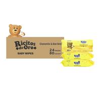 Baby WIPES Ricitos de Oro Grisi 80 Count Chamomile - Hypoallergenic Alcohol Free