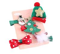 Baby Wipes Sensitive Hairpin Bow Cartoon Baby Christmas Set Hairclip Kids Baby Care Baby Hat and Mitten Set 9-12 Months (Multicolour2, One Size)