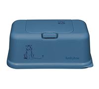 Baby Wipes Storage Box, Beautiful Design & Perfect Function, Unisex, Long Lasting Freshness and Easy Operation (Large, Blue - Tiger)