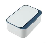 Baby Wipes Storage Dispenser with Protective Lid and Integrated Seal to Keep Wipes Soft and Ready for Use (Blue)