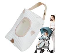 Baby Wipes Travel Case, Cute Baby Wipe Holder for Storage, Large Capacity Diaper Bag Wipe Case, Refillable Wet Wipe Pouch for Shopping, Traveling, Leisurely Walks
