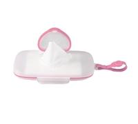 Baby Wipes Travel Case, Refillable Flip-Top Wet Wipes Dispenser, Portable for Diaper Bag, Stroller, Backpack