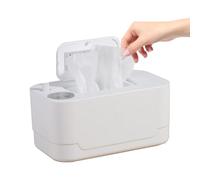 Baby Wipes Warmer, Wet Wipes Dispenser Box with Night Light, 3 Levels of Temperature Adjustment 55℃/60℃/65℃, Large Capacity Wet Wipe Dispenser for Home, White