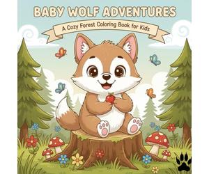 Baby Wolf Adventures: A Cozy Forest Coloring Book for Kids: Fun & Cute Coloring Pages for Ages 3-7 | Easy Forest Scenes, Playful Wolf Characters, Gift for Toddlers & Preschoolers